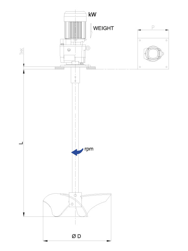 GROUT / SLURRY AGITATOR