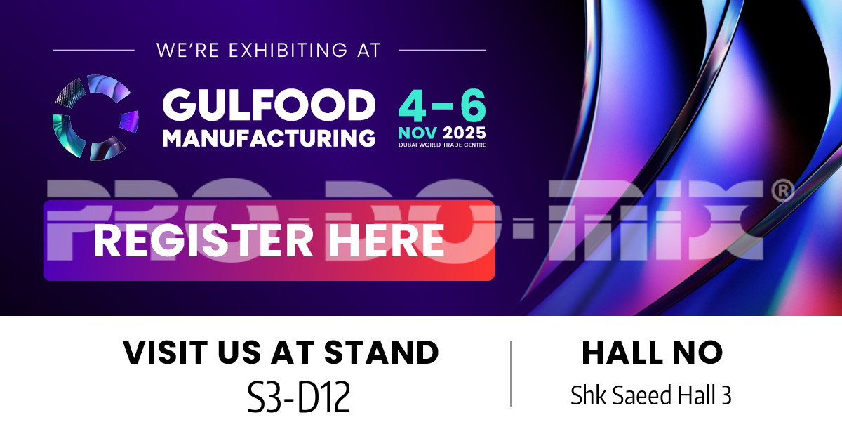 PRO-DO-MIX<sup>®</sup> at Gulfood Manufacturing 2025 in Dubai: vertical agitators for Food & Beverage